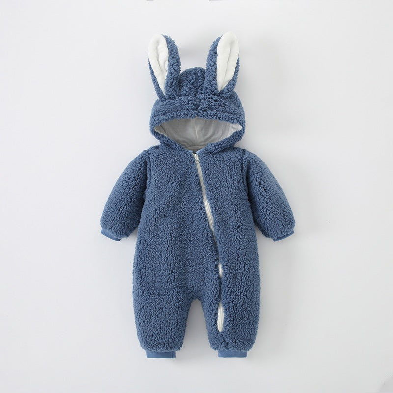 Newborn Winter Jumpsuit – Cute Cartoon Bear 2025