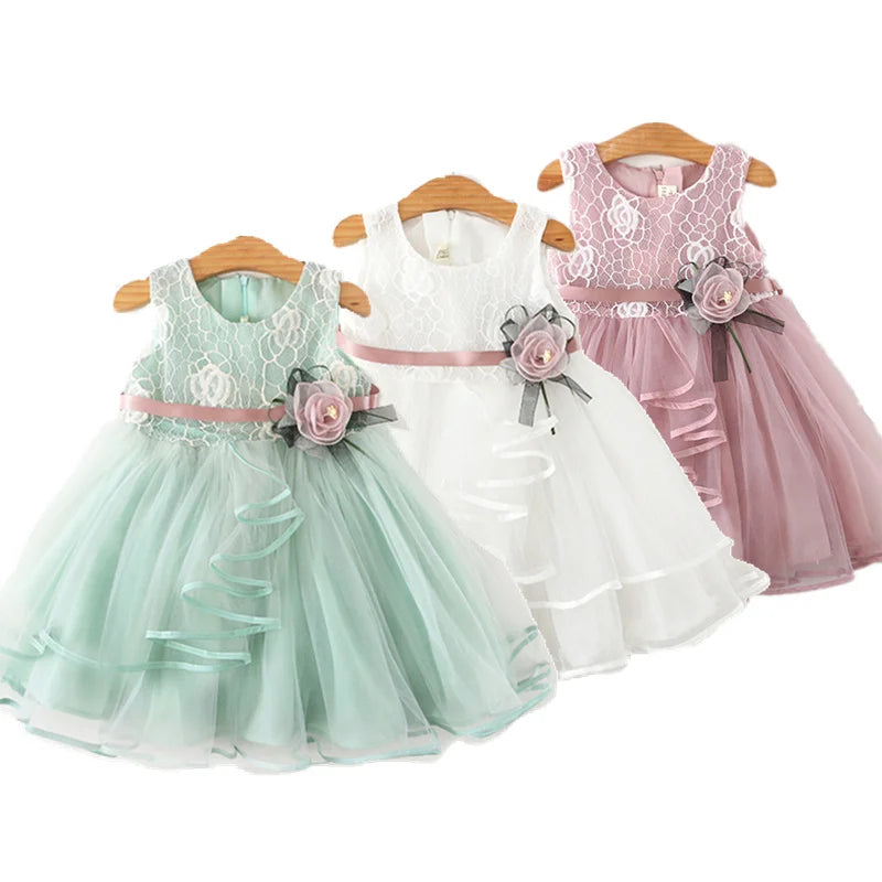 Baby Girl Summer Tutu Princess Party Dress
