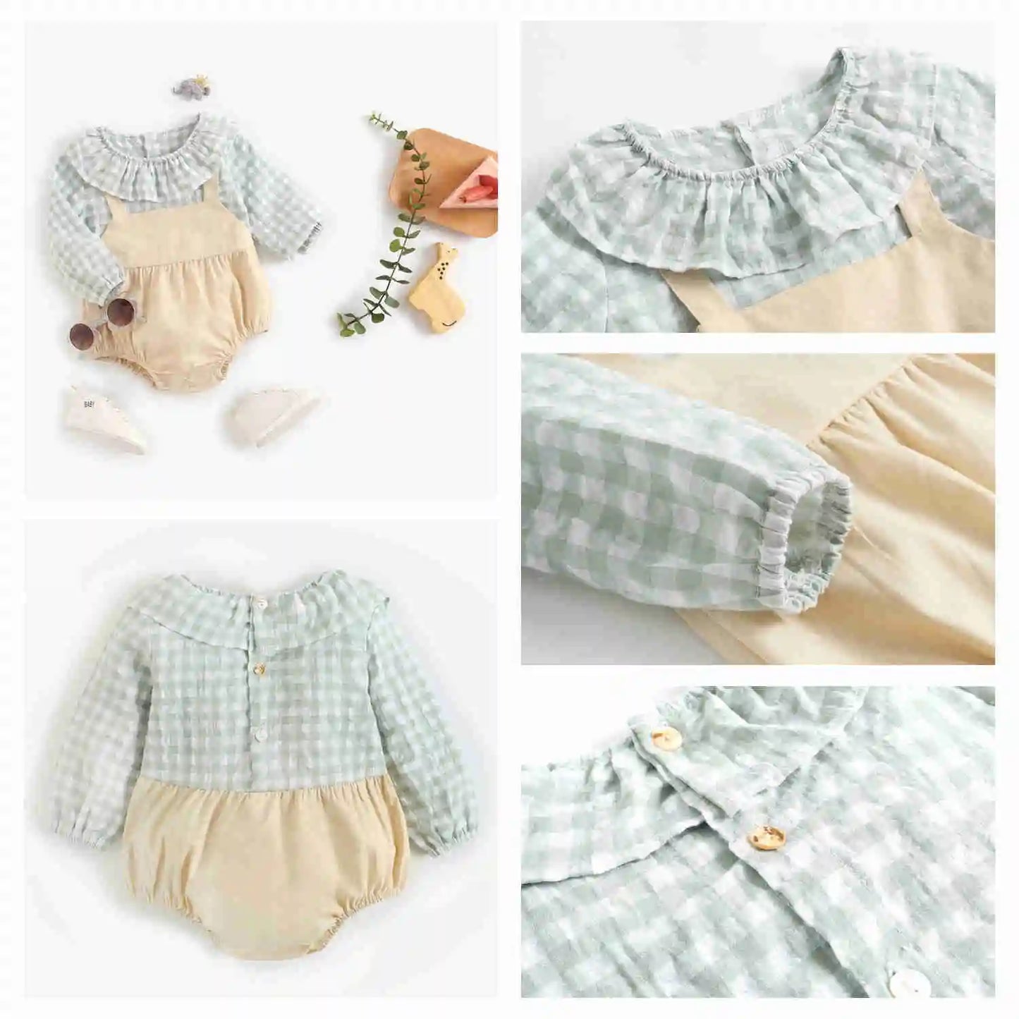 Toddler Girls’ Long Sleeve Autumn Romper