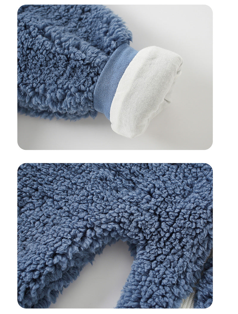 Newborn Winter Jumpsuit – Cute Cartoon Bear 2025