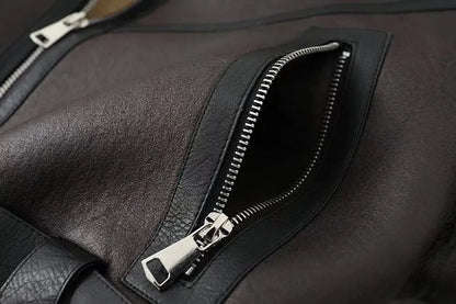 Thick Warm Moto Jacket – Faux Fur & Leather Streetwear