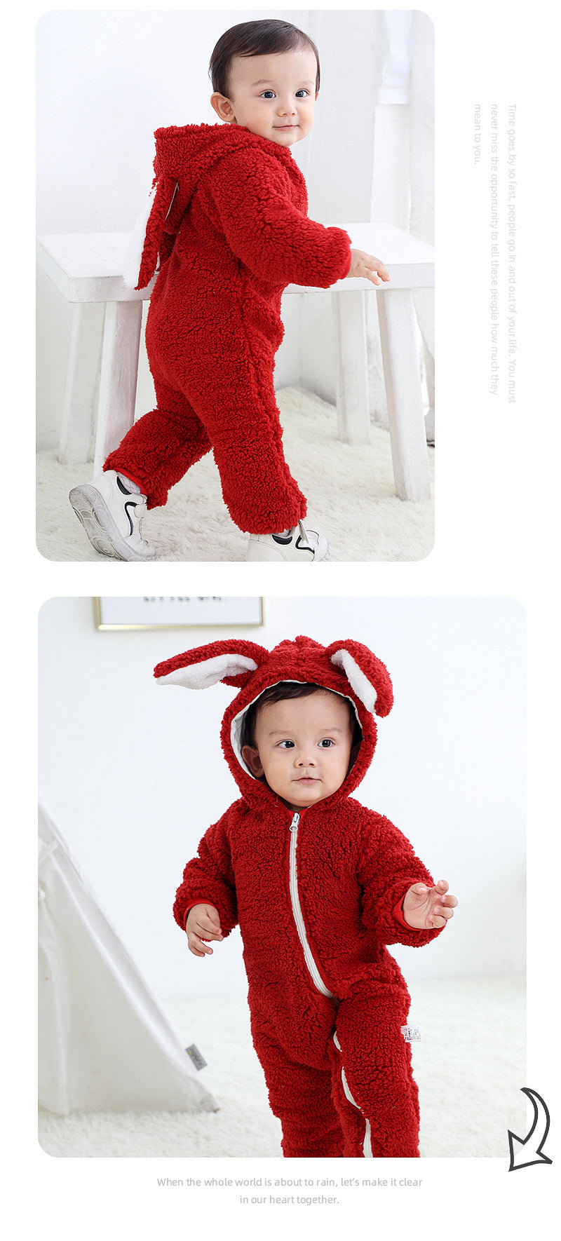 Newborn Winter Jumpsuit – Cute Cartoon Bear 2025