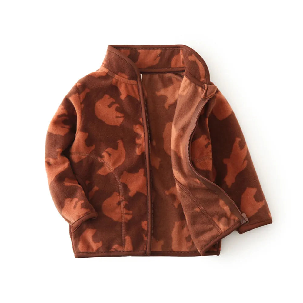 Warm Print Coat – Toddler Outerwear