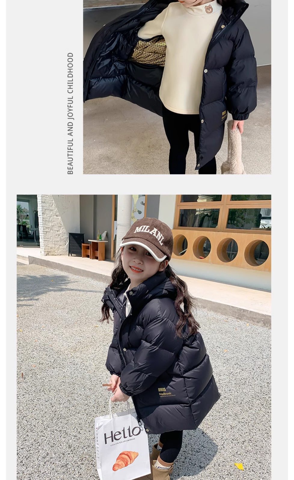 Teen Waterproof Puffer Coat – Extreme Cold Protection