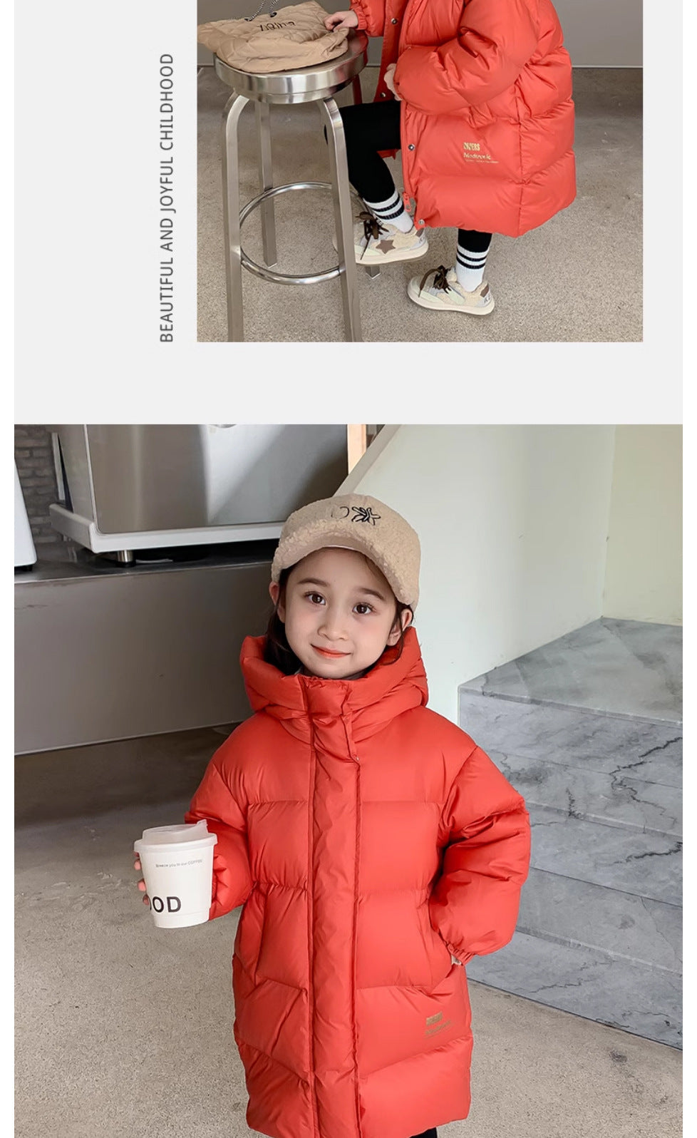 Teen Waterproof Puffer Coat – Extreme Cold Protection