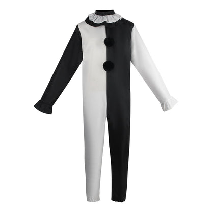 Unisex Terrifier Cosplay Costume – Killer Clown Jumpsuit for Halloween