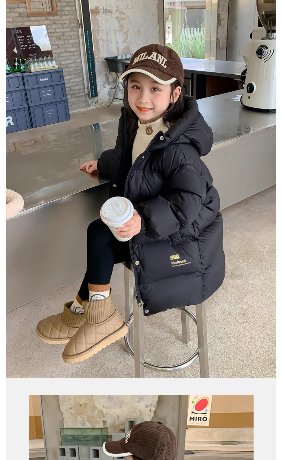 Teen Waterproof Puffer Coat – Extreme Cold Protection