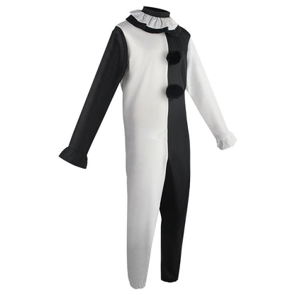 Unisex Terrifier Cosplay Costume – Killer Clown Jumpsuit for Halloween
