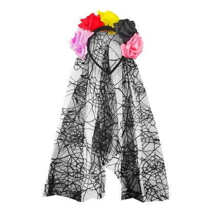 Girls Halloween Performance Outfit – Skull & Floral Tutu