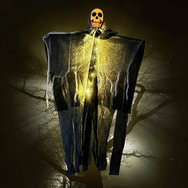 Skeleton Ghost Decoration – Halloween Glowing Hanging Prop (1 Piece)