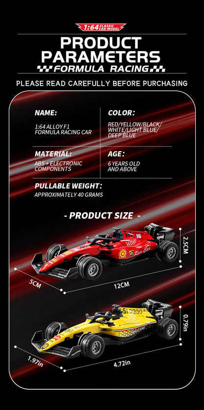 Mini RC Formula Car – Die-Cast 1:64 Racing Toy for Boys & Christmas