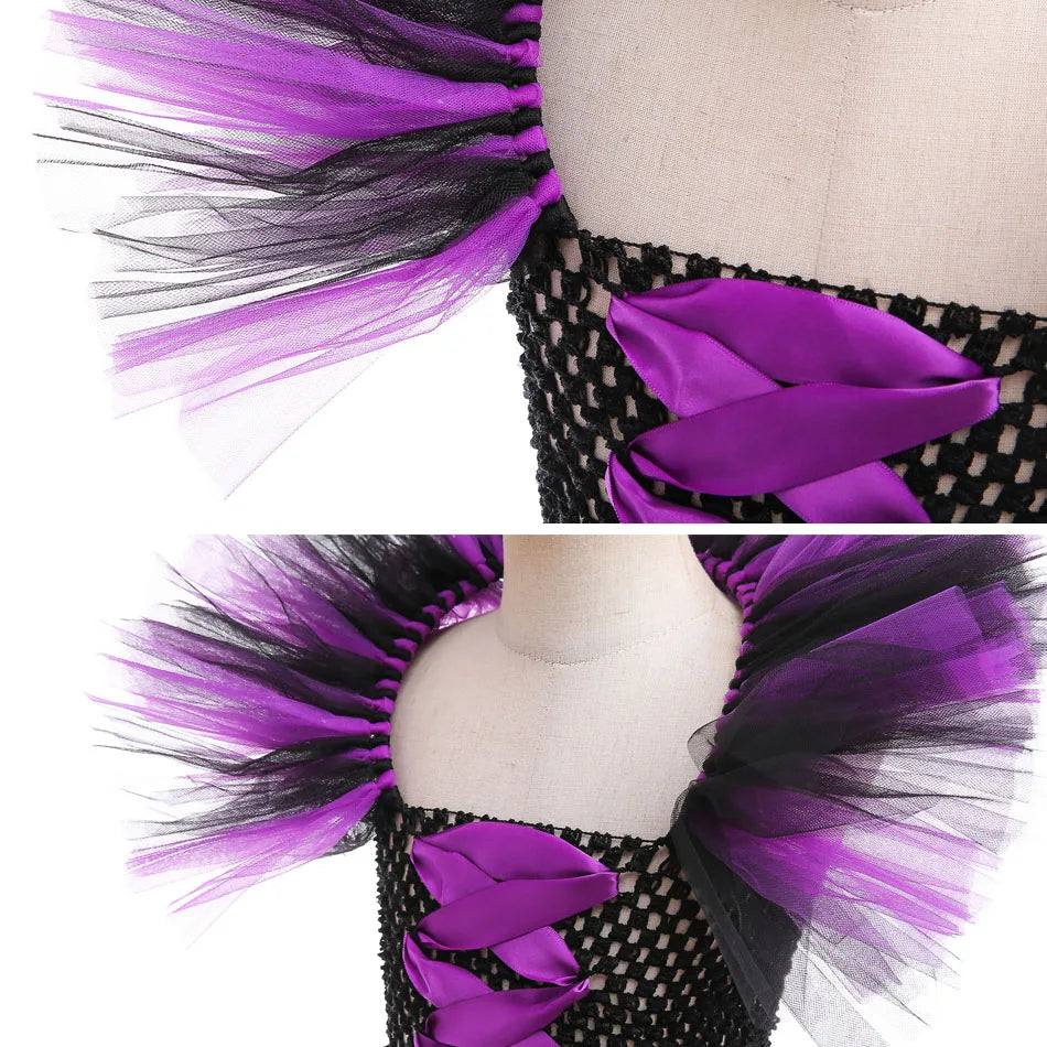 Luxury Halloween Costume – Girls Evil Role Dress