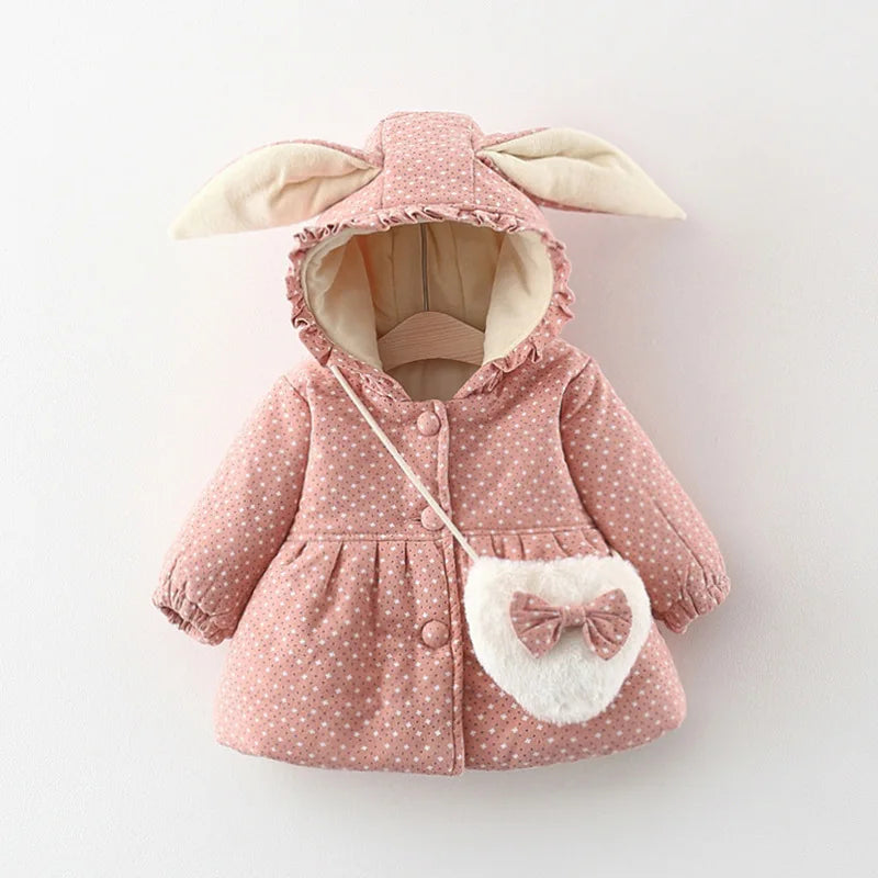 Toddler & Kids Bunny Ear Winter Outerwear