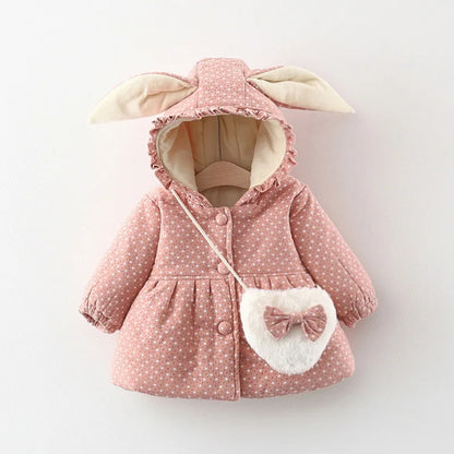 Toddler & Kids Bunny Ear Winter Outerwear