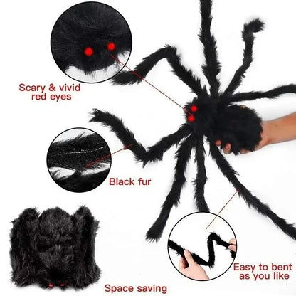 Giant Plush Spiders: Creepy Crawlers for Ultimate Halloween Scares!