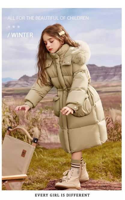Kids’ Cotton Winter Coat – Hooded, Thick & Stylish for Girls