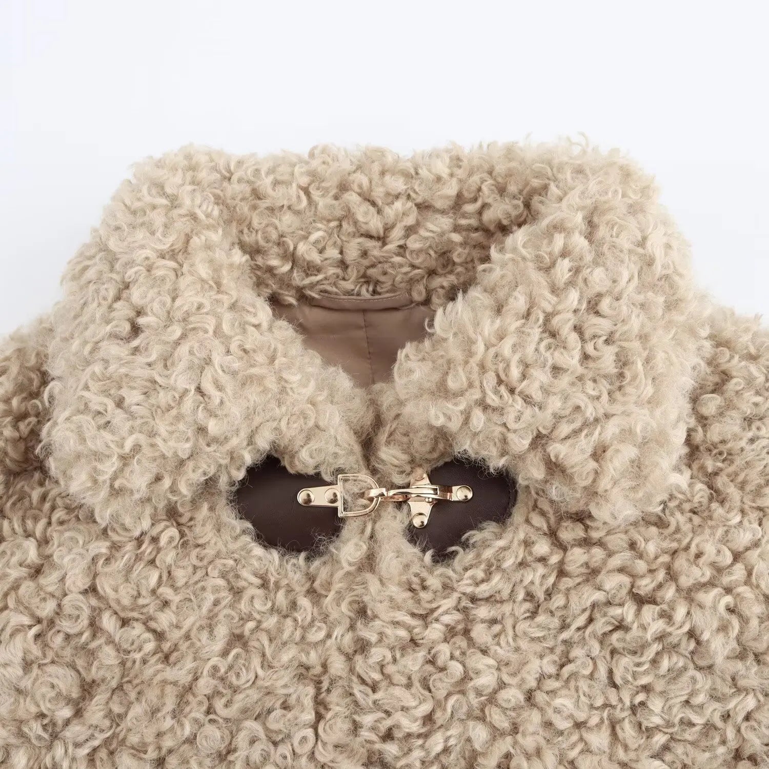 Chic Flip Collar Winter Jacket for Women