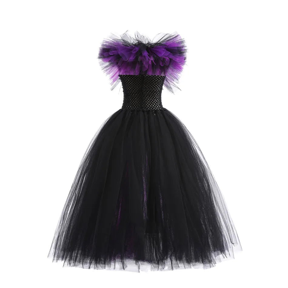 Luxury Halloween Costume – Girls Evil Role Dress