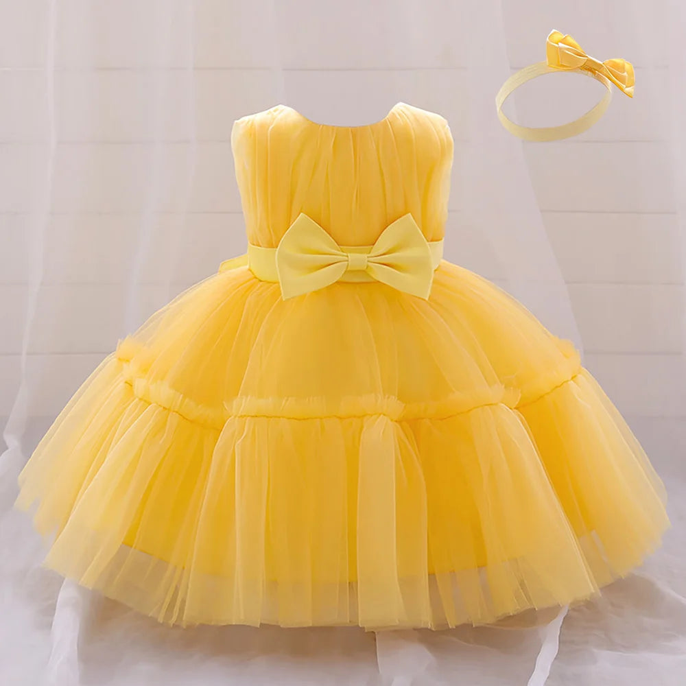 Baby Girl 1st Birthday Dress – Tulle Princess Gown