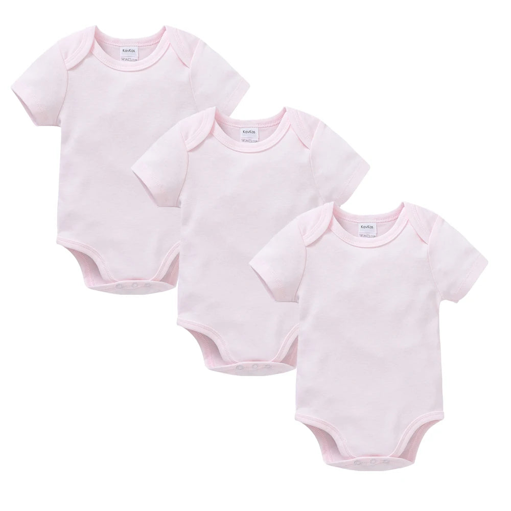 Short Sleeve Baby Bodysuit – Soft Cotton (0–24M)