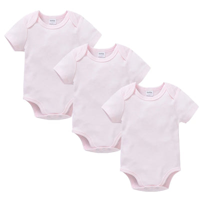 Short Sleeve Baby Bodysuit – Soft Cotton (0–24M)
