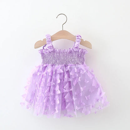 Toddler Girl Embroidered Mesh Party Outfit