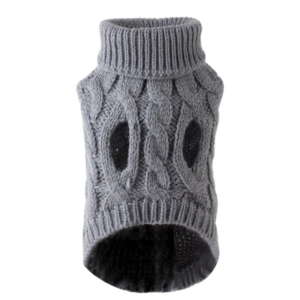 Cozy Pet Sweater – Warm Knitted Clothes for Dogs & Small Pets