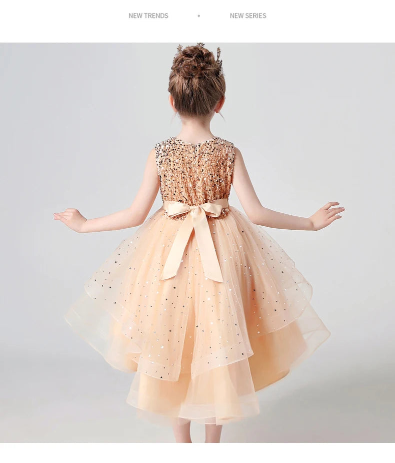 Wedding Dress – Sequin Lace Tuxedo for Girls