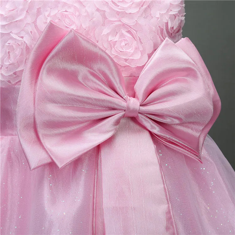 Princess Tutu Dress – Flower Sequins for Girls