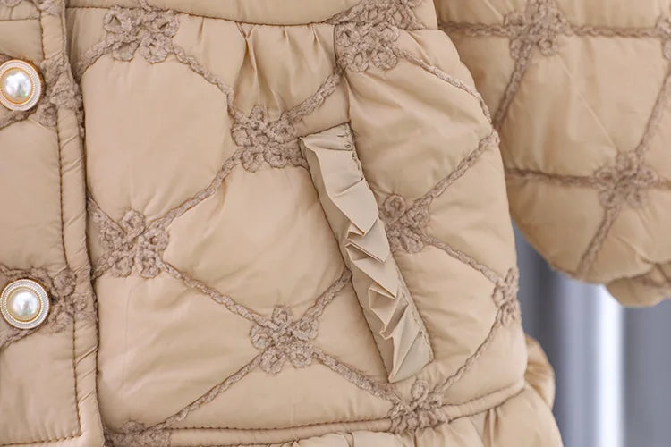 Kids’ Down Cotton Coat – Sweet & Cozy Jacket for Girls