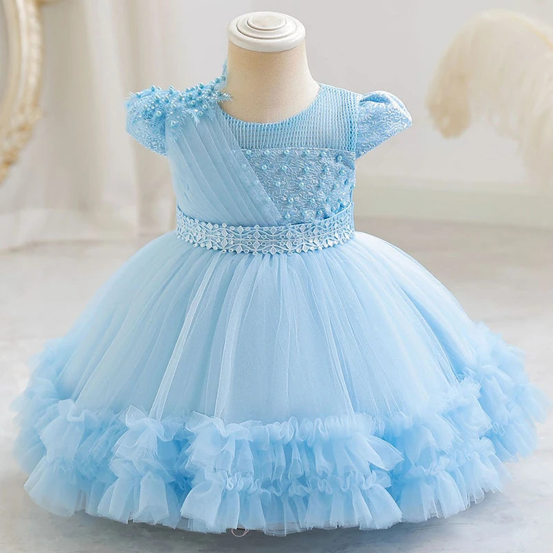 Baby Girl Birthday Dress – Princess Tulle Gown