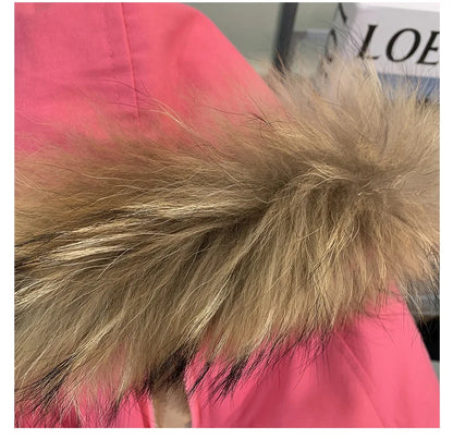 Kids' Winter Plush Cotton Coat – Mid-Length & Warm