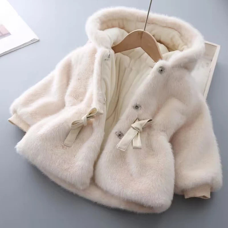 Warm Girls’ Jacket – Long Sleeve Plush Outerwear