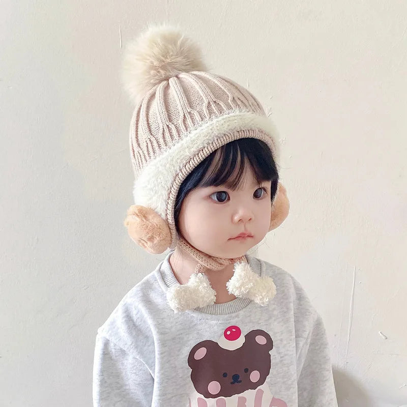 Winter Baby Cap – Velvet Lined & Cozy