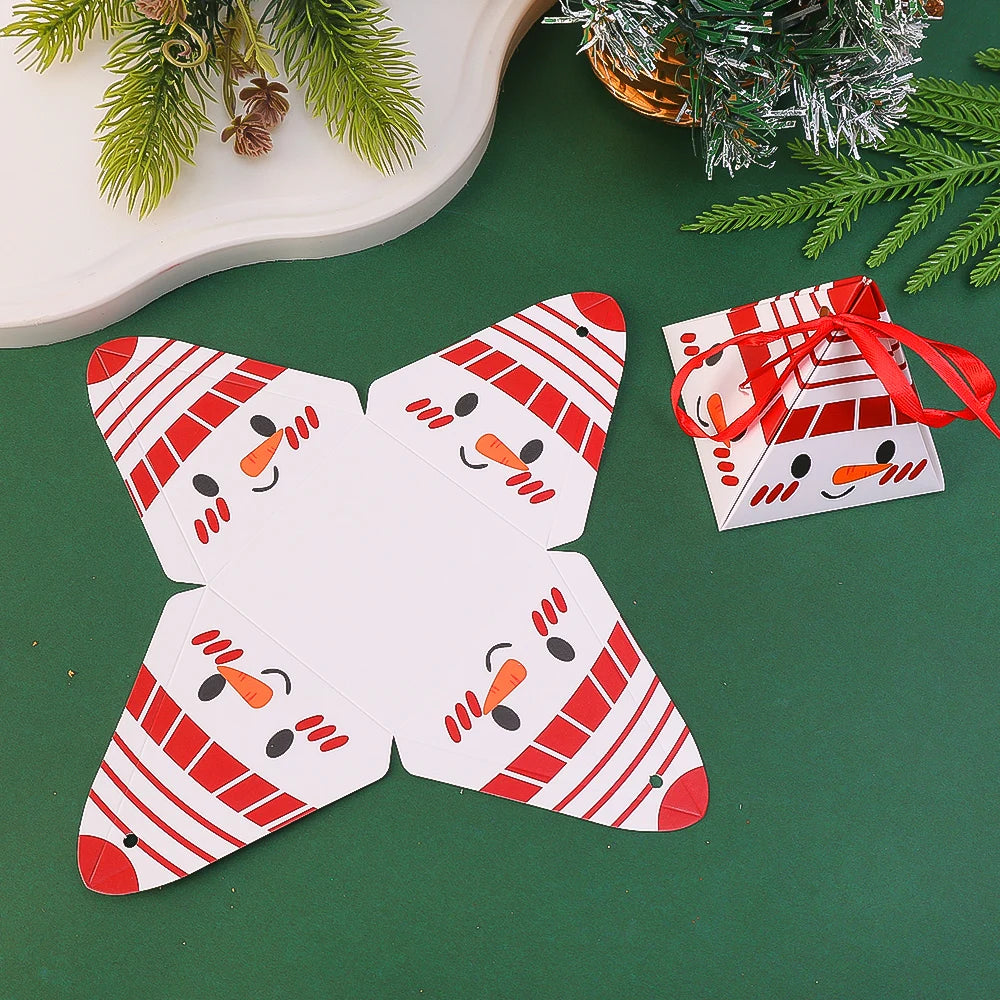 Merry Christmas Candy & Cookie Gift Boxes – Ribbon, Tree Hanging & DIY Party Décor