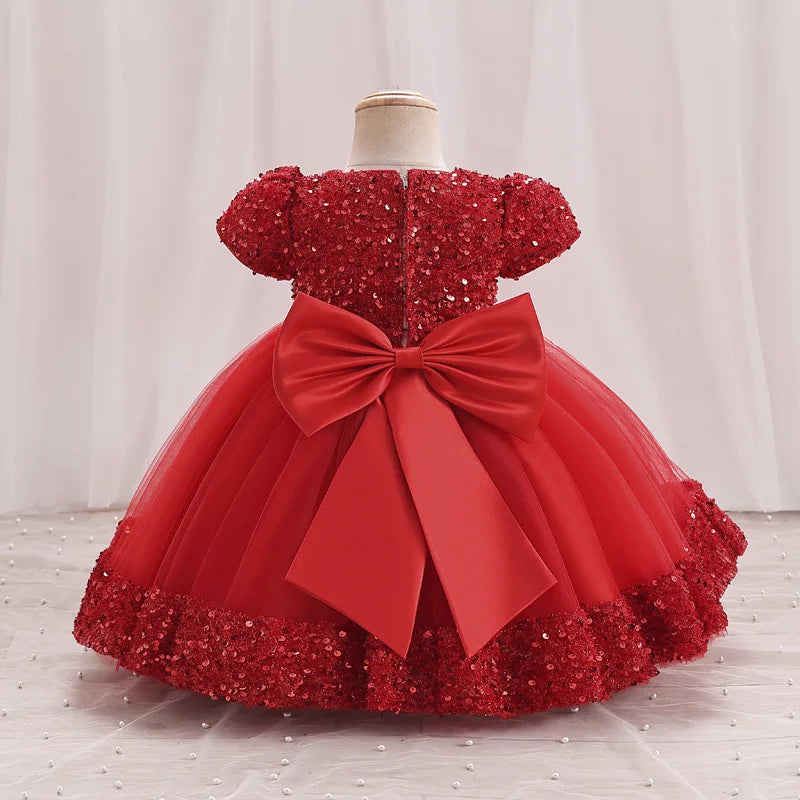 Toddler Princess Dress – Short Sleeve, Sparkly & Fluffy