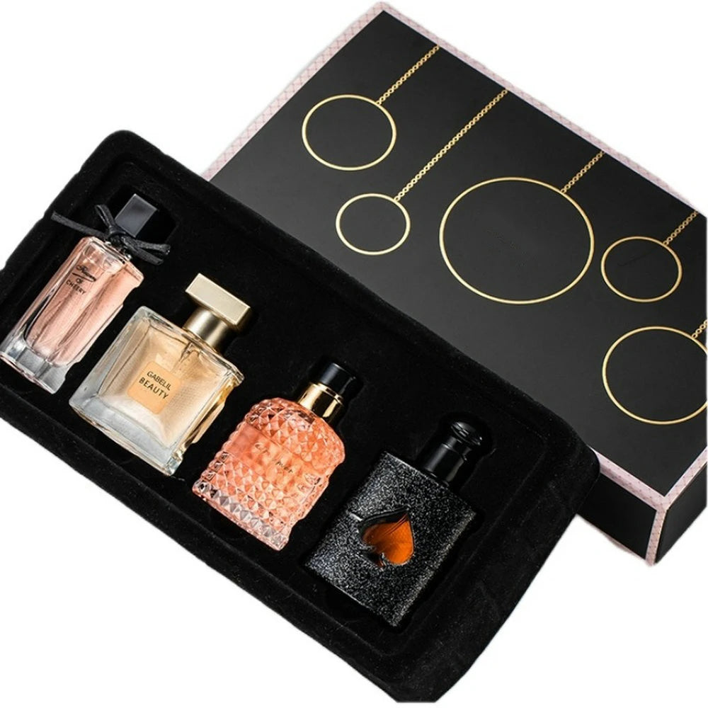 Elegant Women's Perfume Gift Set – 4-Piece Floral Collection