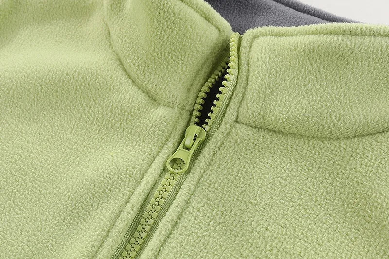 Children’s Thick Fleece Jacket – Zippered Casual Coat