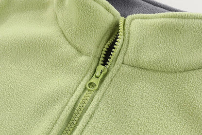 Children’s Thick Fleece Jacket – Zippered Casual Coat