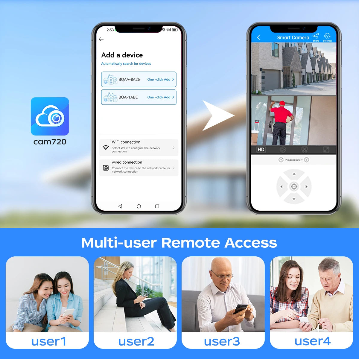4K Wireless Solar Camera | Dual Lens | PIR Motion + Color Night Vision + Battery Power