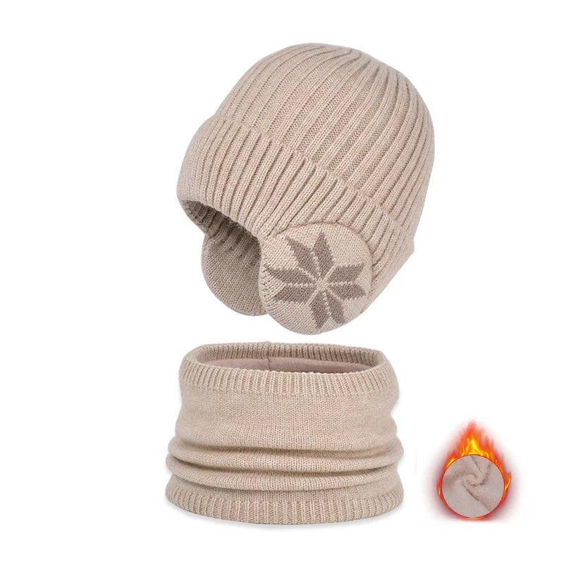 Fleece Lined Winter Hat & Scarf for Children