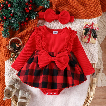 Cute Baby Girl Christmas Party Dress for Infants