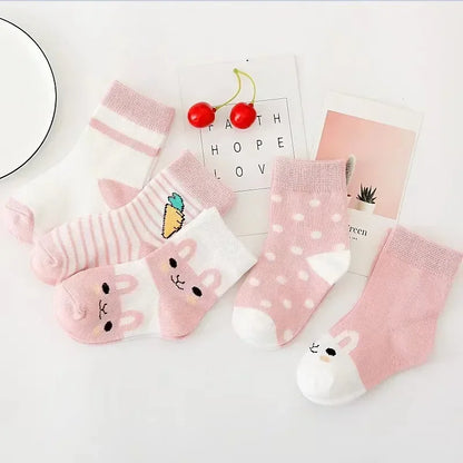 Soft Cotton Socks for Boys & Girls – 5 Pairs