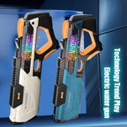 Full electric automatic water gun toy for kids, portable summer beach outdoor water fight toy by Ultra Shoppings.