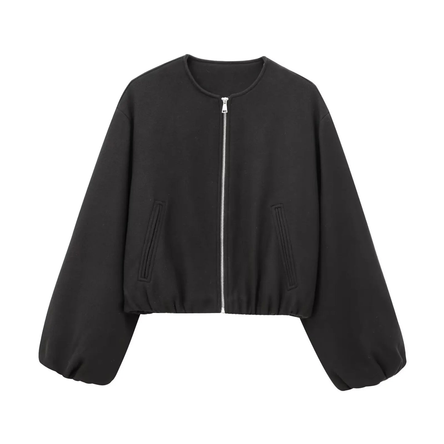 Retro Revival: Soft Bomber Jacket for Women