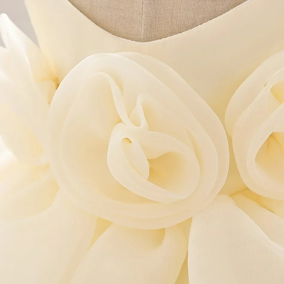 Kids Wedding Dress – Sleeveless Flower Girl Gown