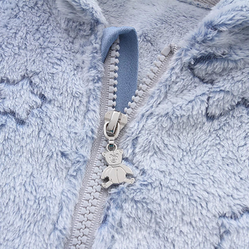 Soft Flannel Baby Romper – 0–12M Warmth