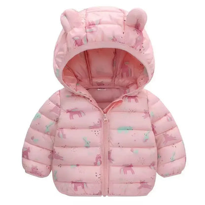 Warm Hooded Kids’ Winter Coat – Thick & Cozy