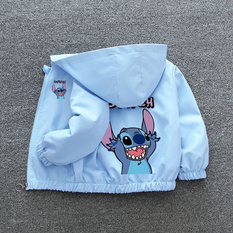 Lilo & Stitch Kids' Hooded Jacket: Cozy & Fun Cartoon Outerwear