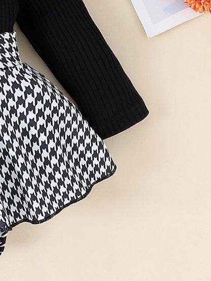 Sweet Baby Girl Fall Outfit 2Pcs Set